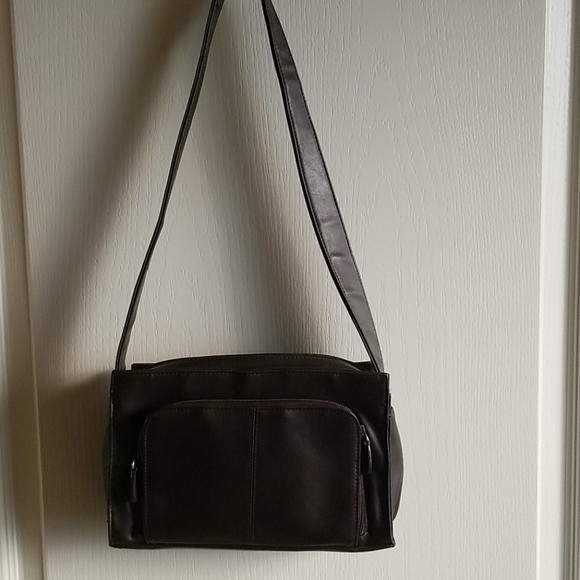 Vintage Leather Brown Crossbody - Picture 2 of 9